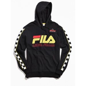 Black Fila Linea Italia Hoodie